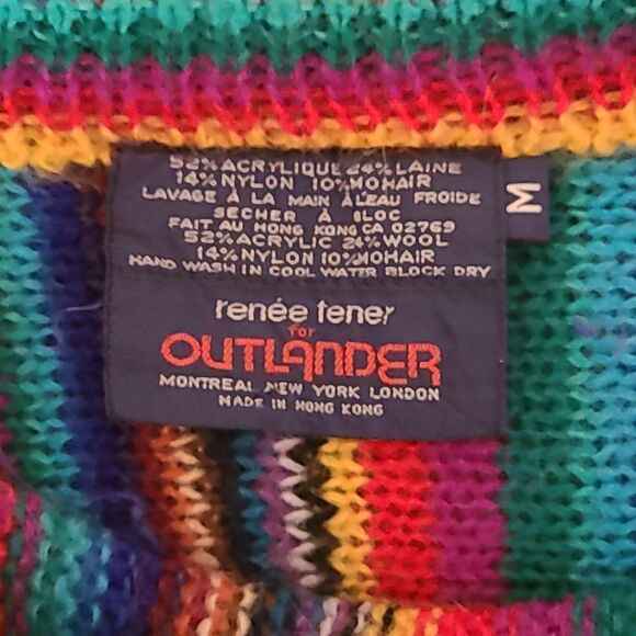 The Technicolor Dream Vintage 1970s Tunic Sweater M - Picture 16 of 16